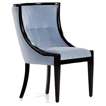 Paloma Dining Side Chair with Tufted Back